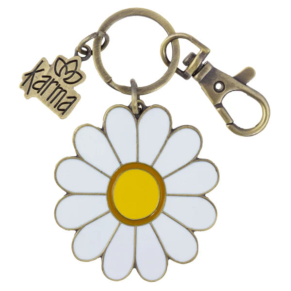 Enamel Key Chain Daisy