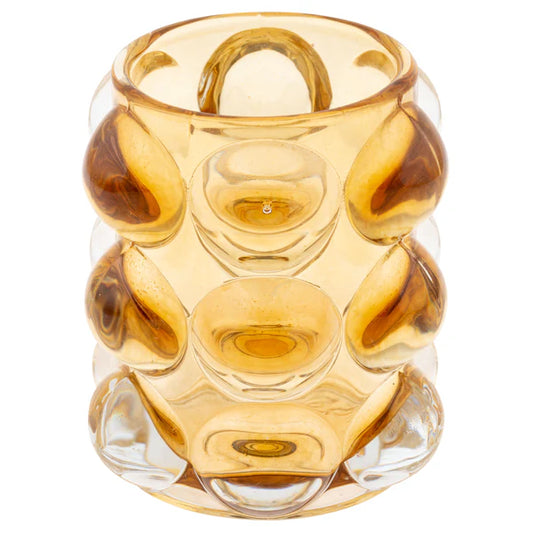 Hobnail Votive Holder- Amber