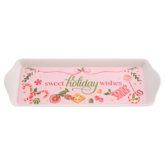 Christmas Melamine Holiday Sweets Tray