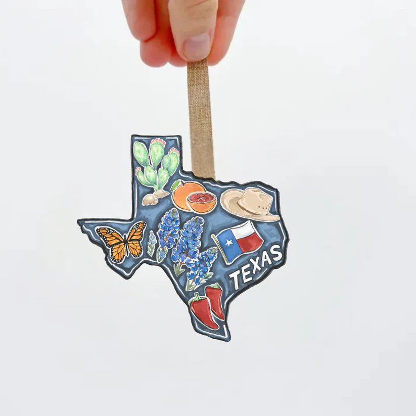 Acrylic Texas State Ornament