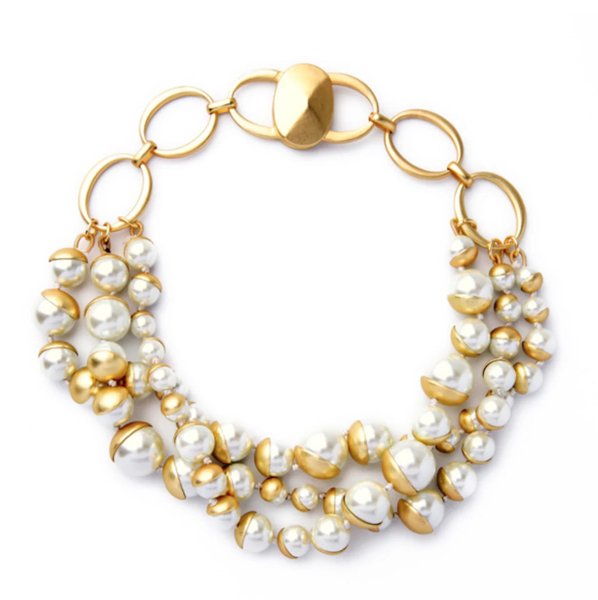 SALE Pearl Cluster Necklace