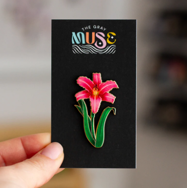SALE Daylily Enamel Pin