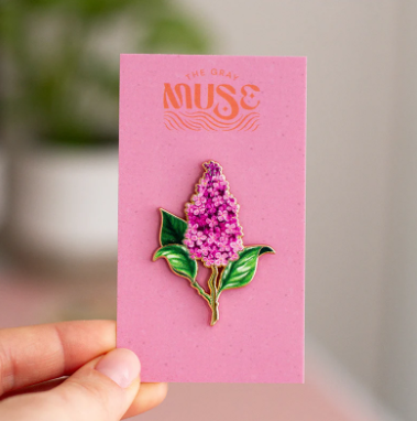 SALE Lilac Enamel Pin