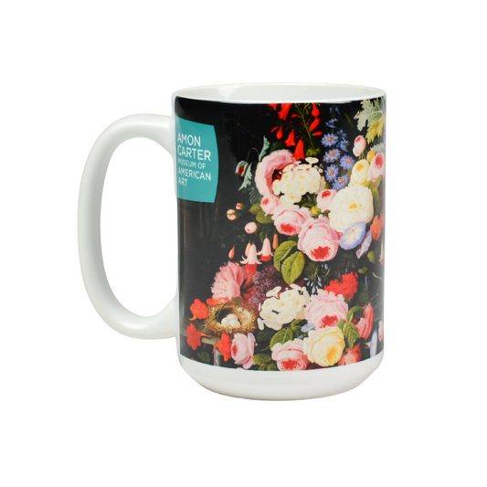 Still Life of Flowers and Fruit Mug