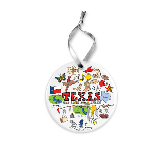 Texas Ceramic Ornament
