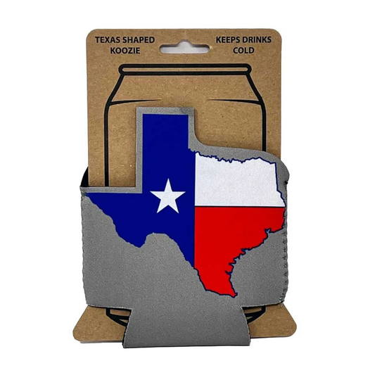 Texas Shaped Neoprene Koozie