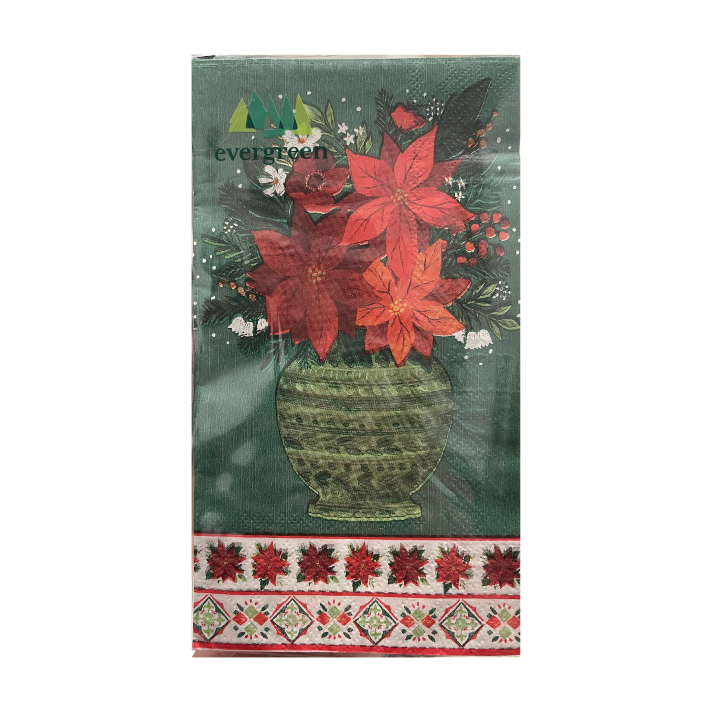 SALE Poinsettia Guest Towels