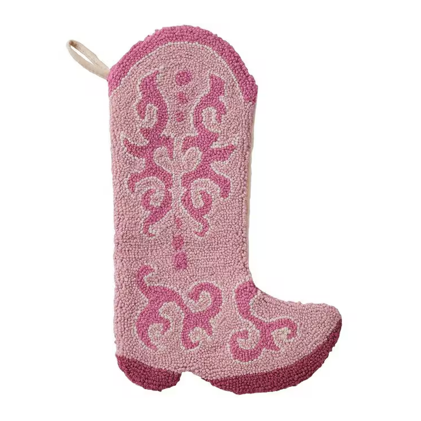 Pink Cowboy Boot Stocking