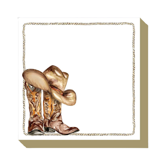 Boots and Hat Notepad