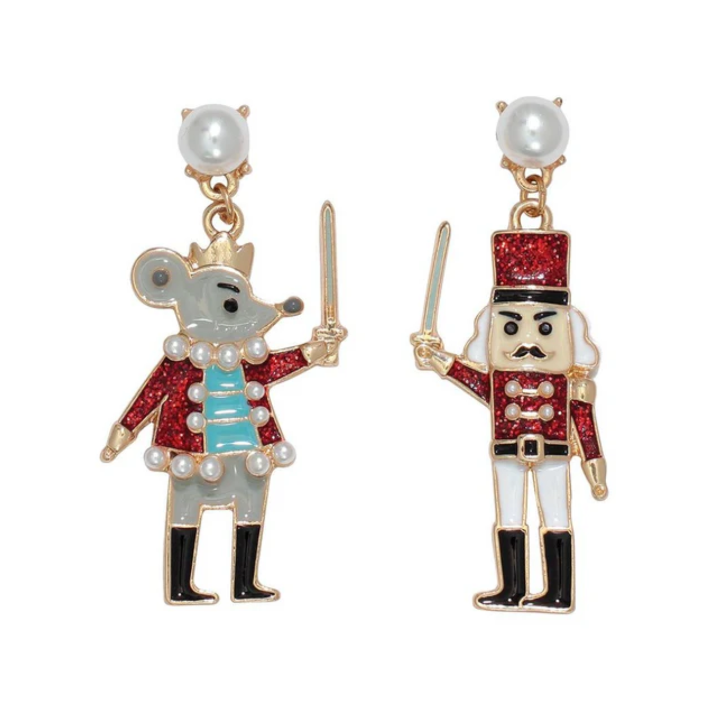 Nutcracker Mouse King Earrings