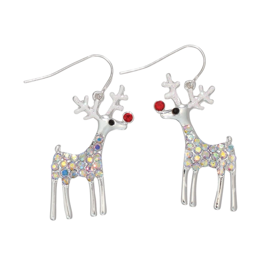 Silver Rudolph Earrings
