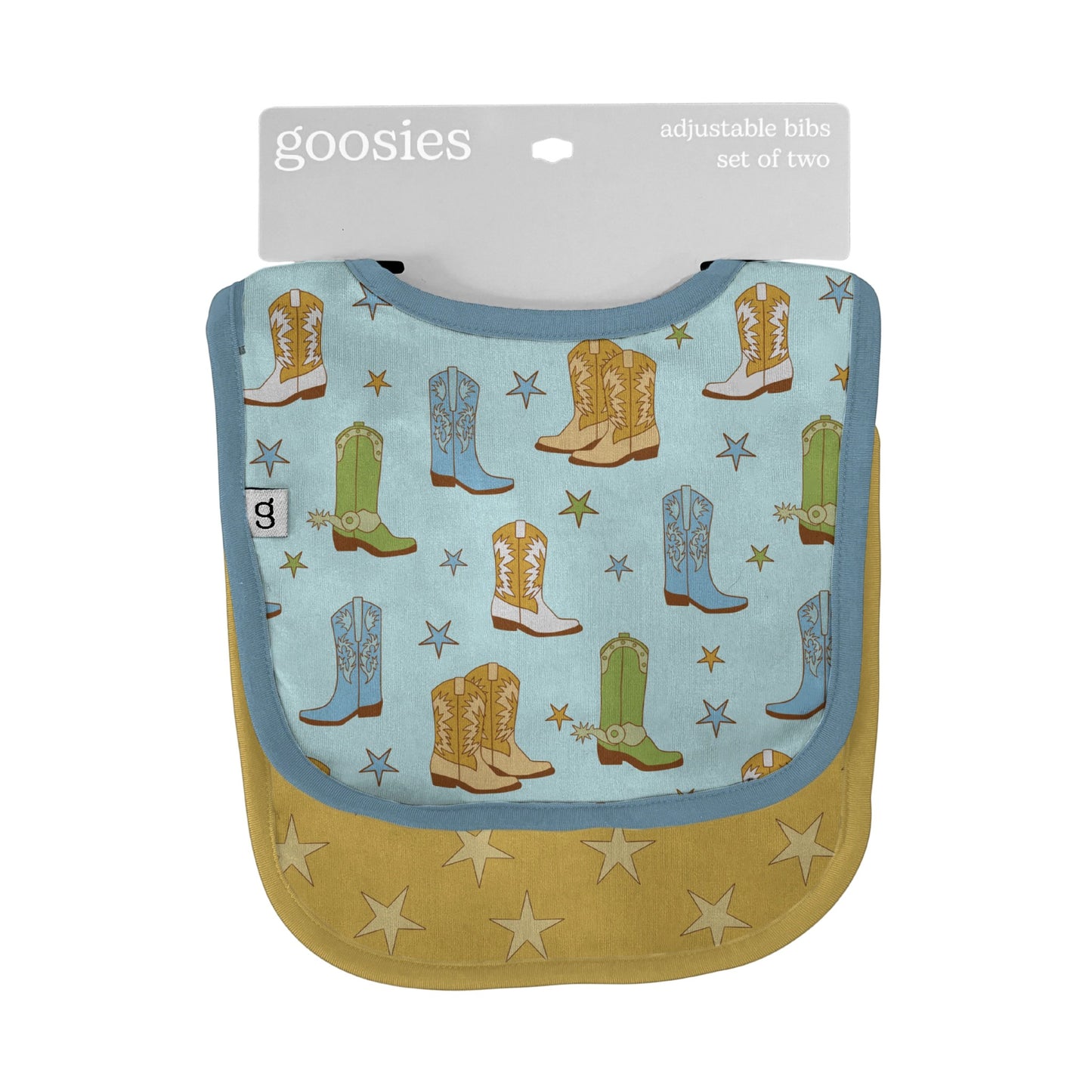 Bib Set - Boots Blue