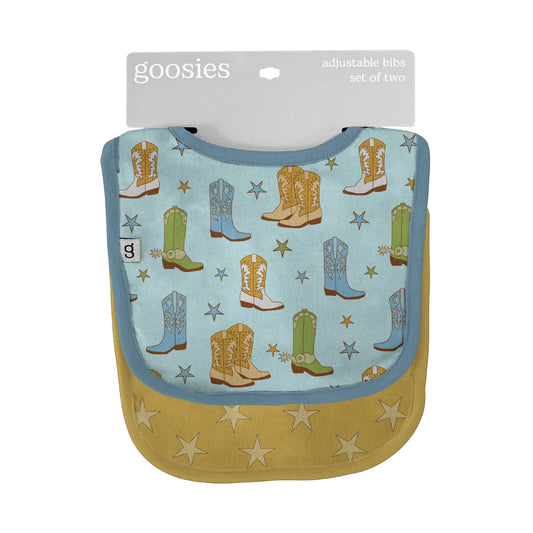 Bib Set - Boots Blue