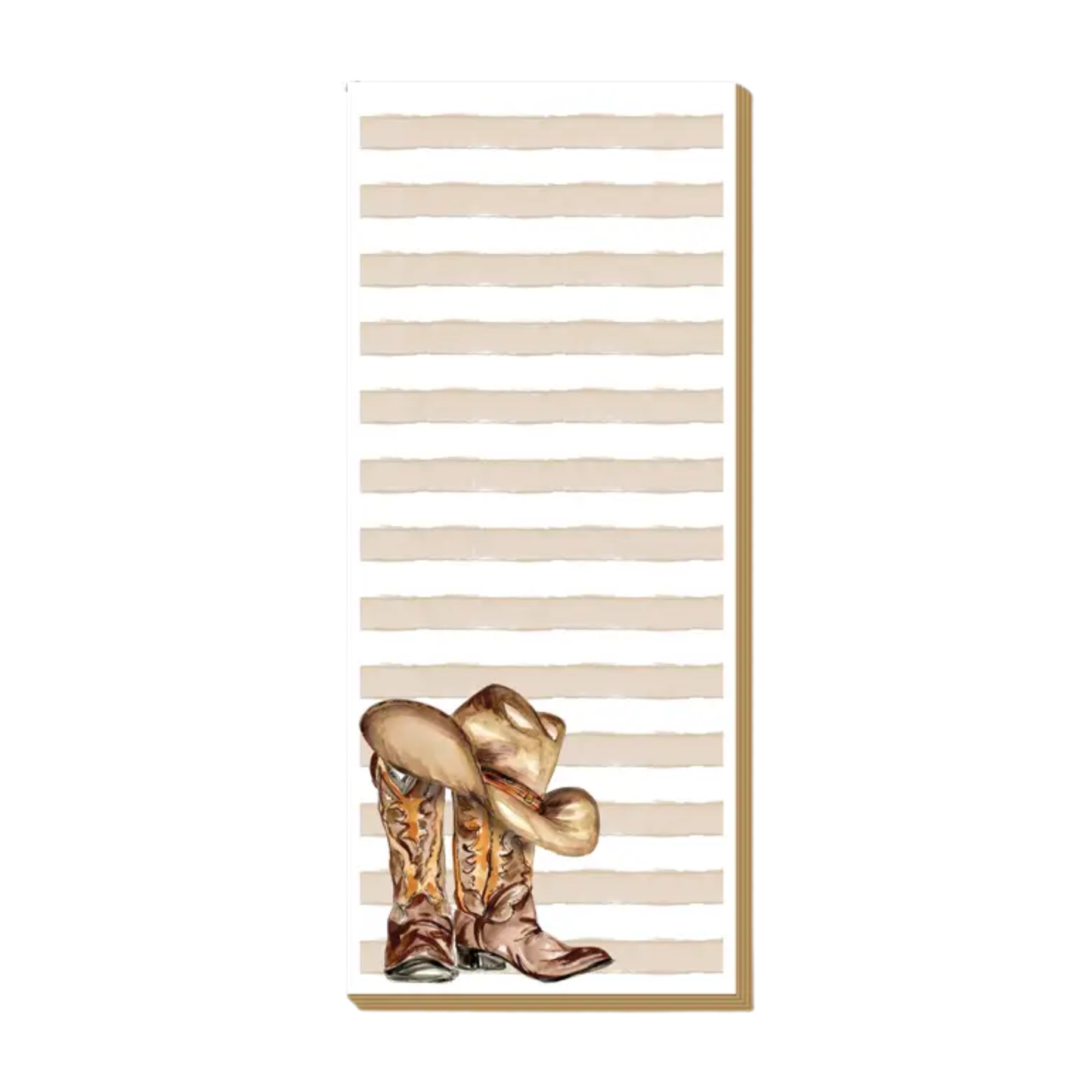 Boots and Hat Skinny Notepad