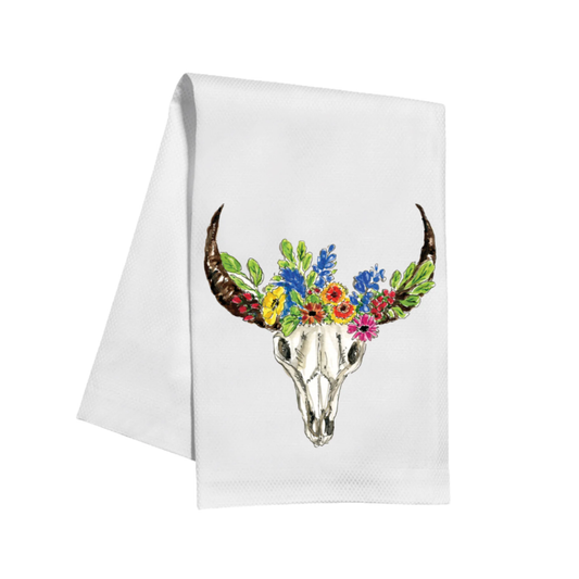 Cow Skull Towel
