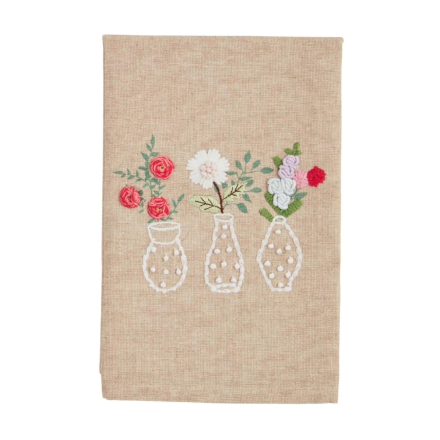 3 Vase Flower Towel