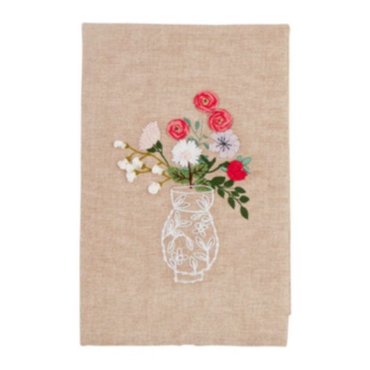 Flower in Vase Towel