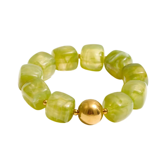Martha Stretchy Bracelet Green