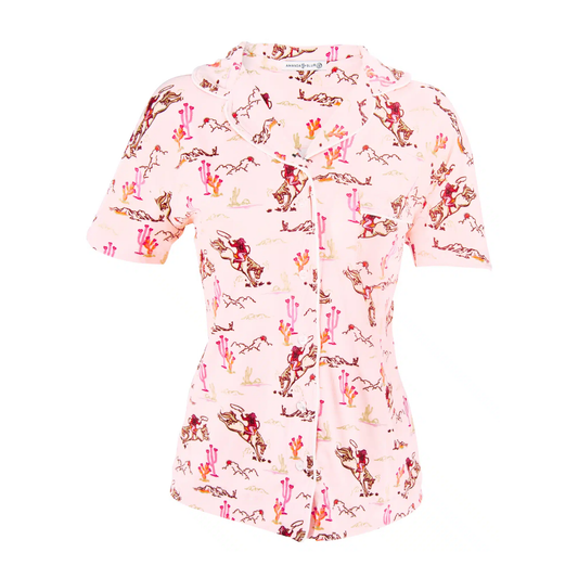 Cowgirl Pajama Top Medium
