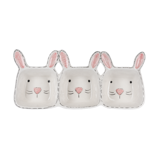 Rabbit Triple Server Dish