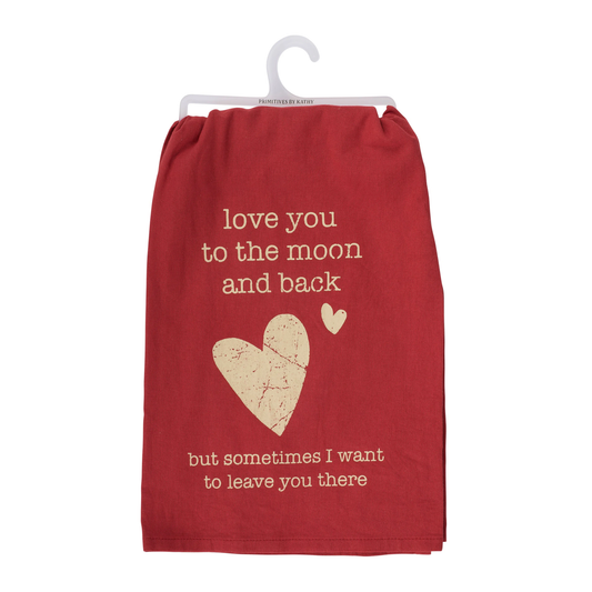 SALE Kitchen Towel Love Leave