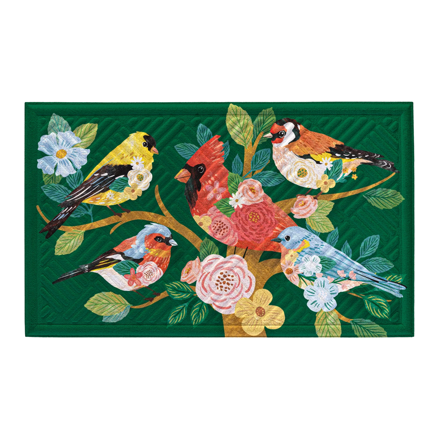 Birds Embossed Mat