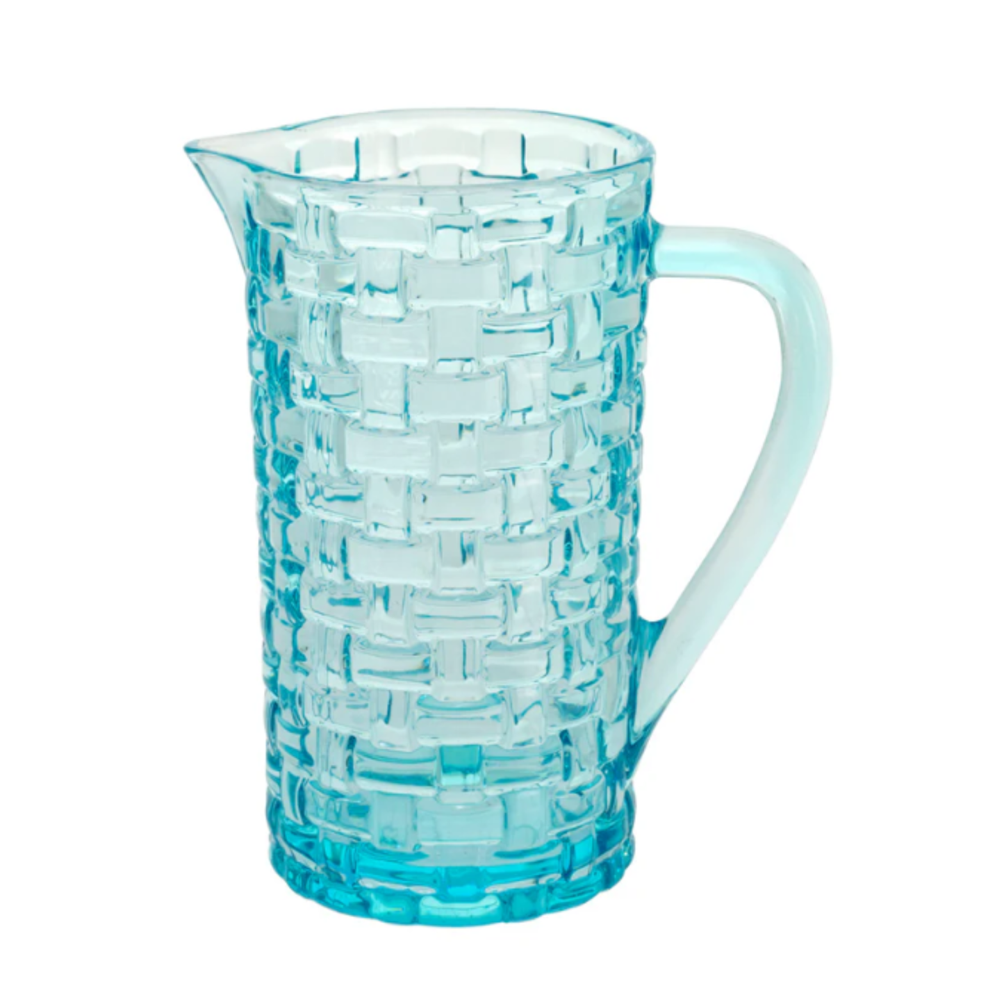 Blue Sea Basketweave Pitcher