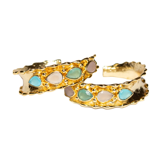 SALE Regal Hoop - Multi Pastel Earring