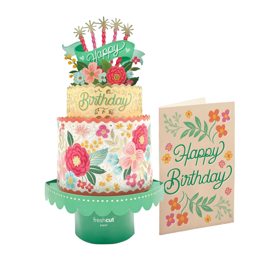 Blooming Birthday Cake Card