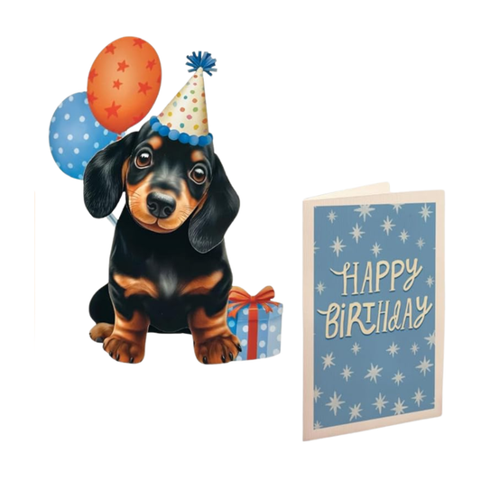 Mini Birthday Puppy Card