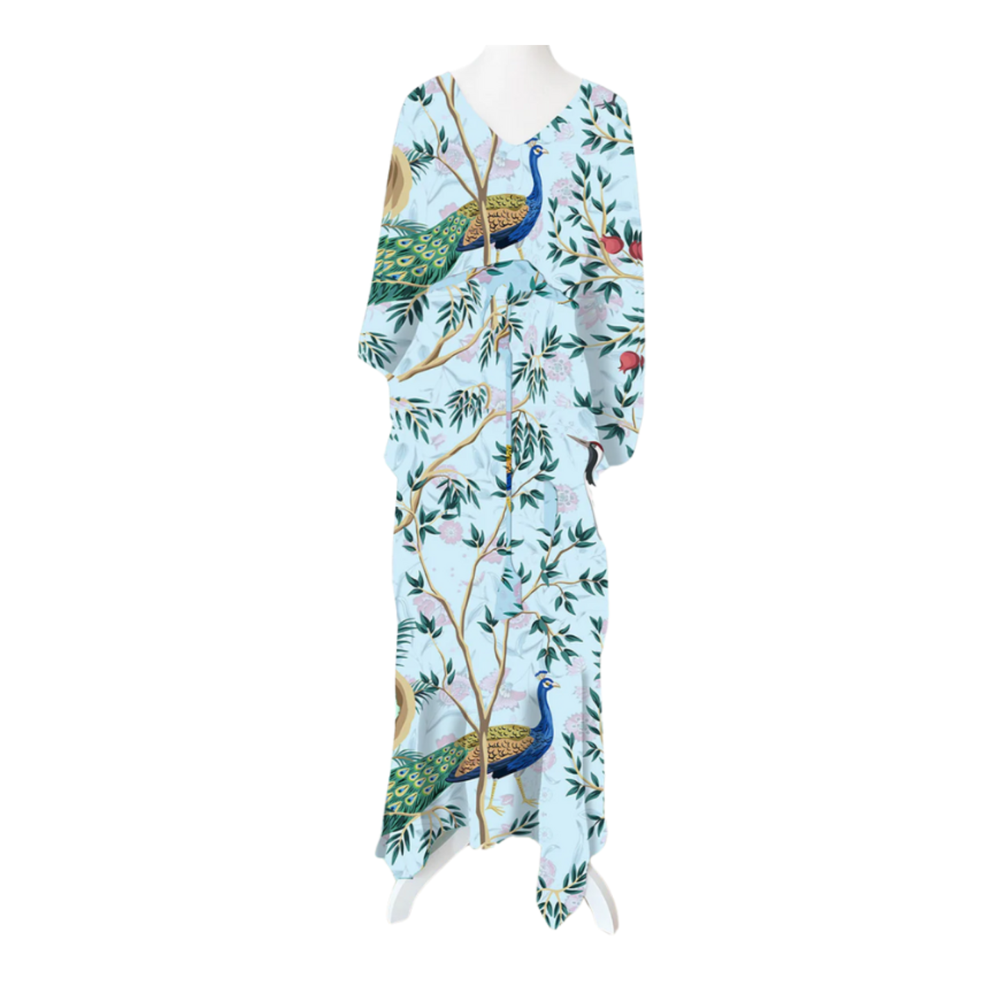 Peacock Paradise Tie Kaftan