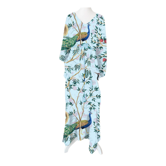 Peacock Paradise Tie Kaftan