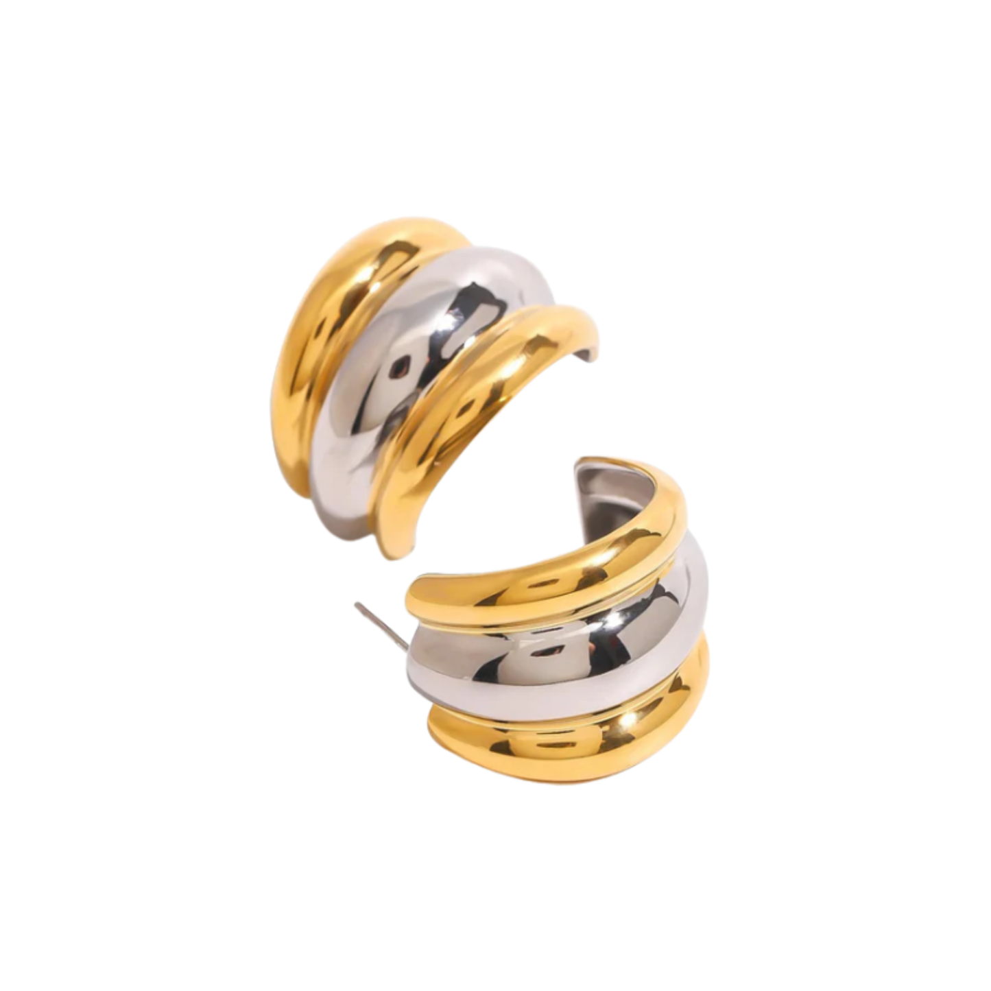 SALE Chloe Mixed Metal Hoops
