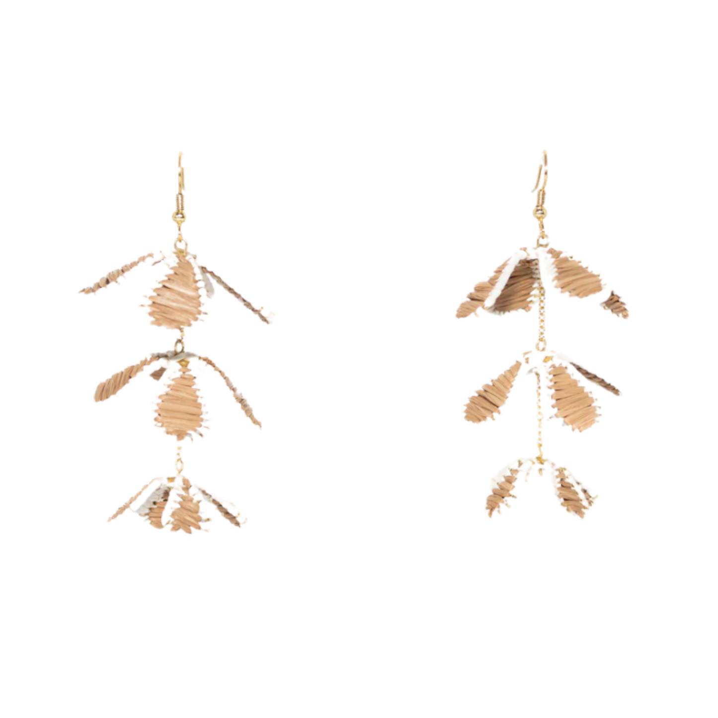 Falling Petals Raffia Earring