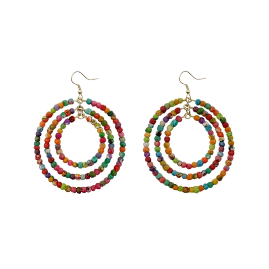 SALE Triple Hoop Earrings