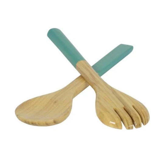 Salad Server Set Light Blue