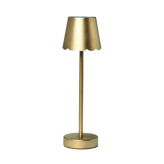 LED Table Lamp with Scalloped Edge