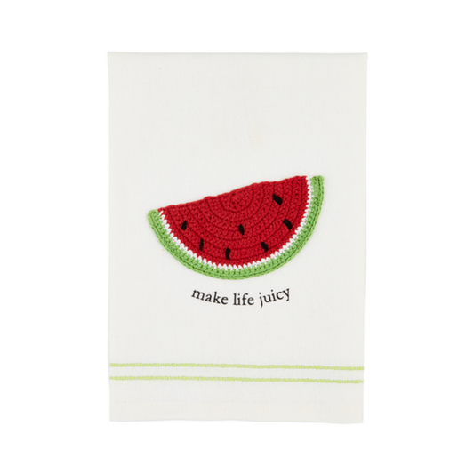 Watermelon Fruit Crochet Towel