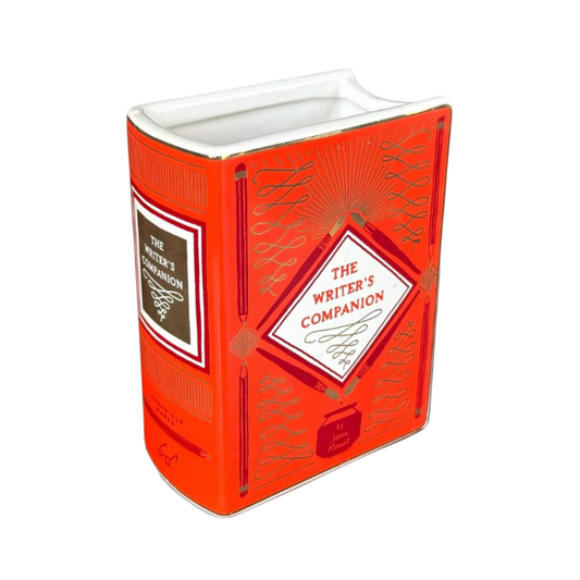 Bibliophile Ceramic Vase: the Writer's Companion