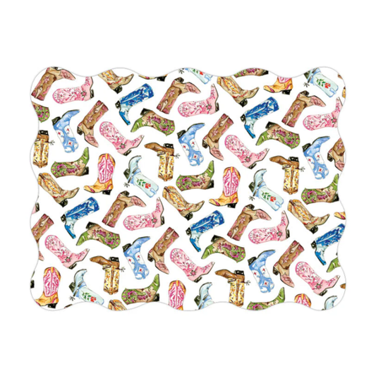 Colorful Cowboy Boots Placemat