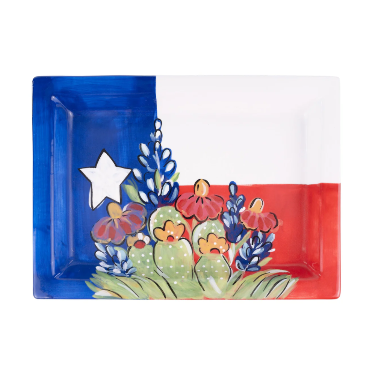 Texas Flag Wildflower Tray