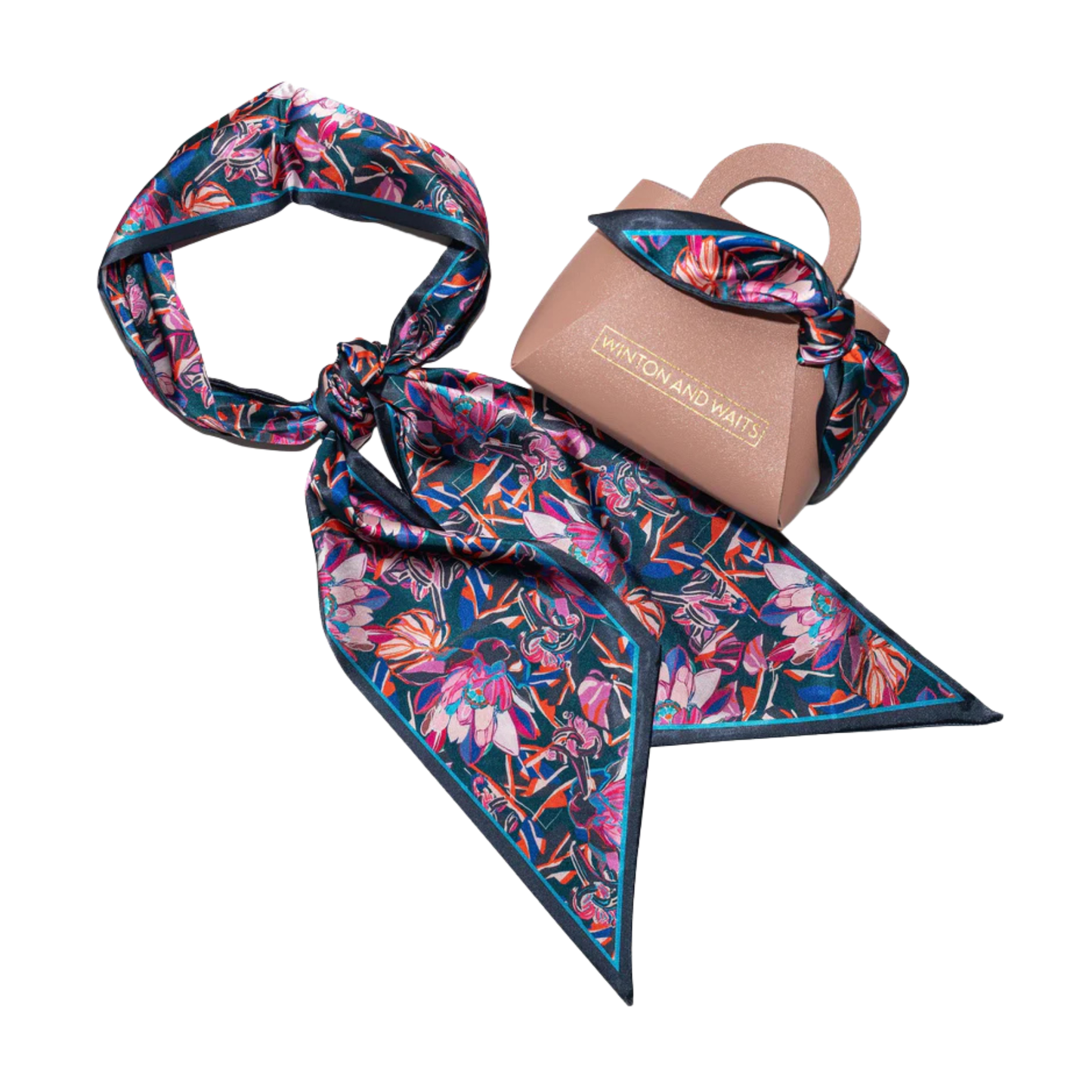 Painted Protea Scarf Bag