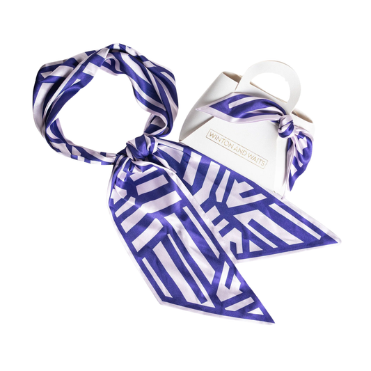 Game Day Purple and Lavender Scarf Bag