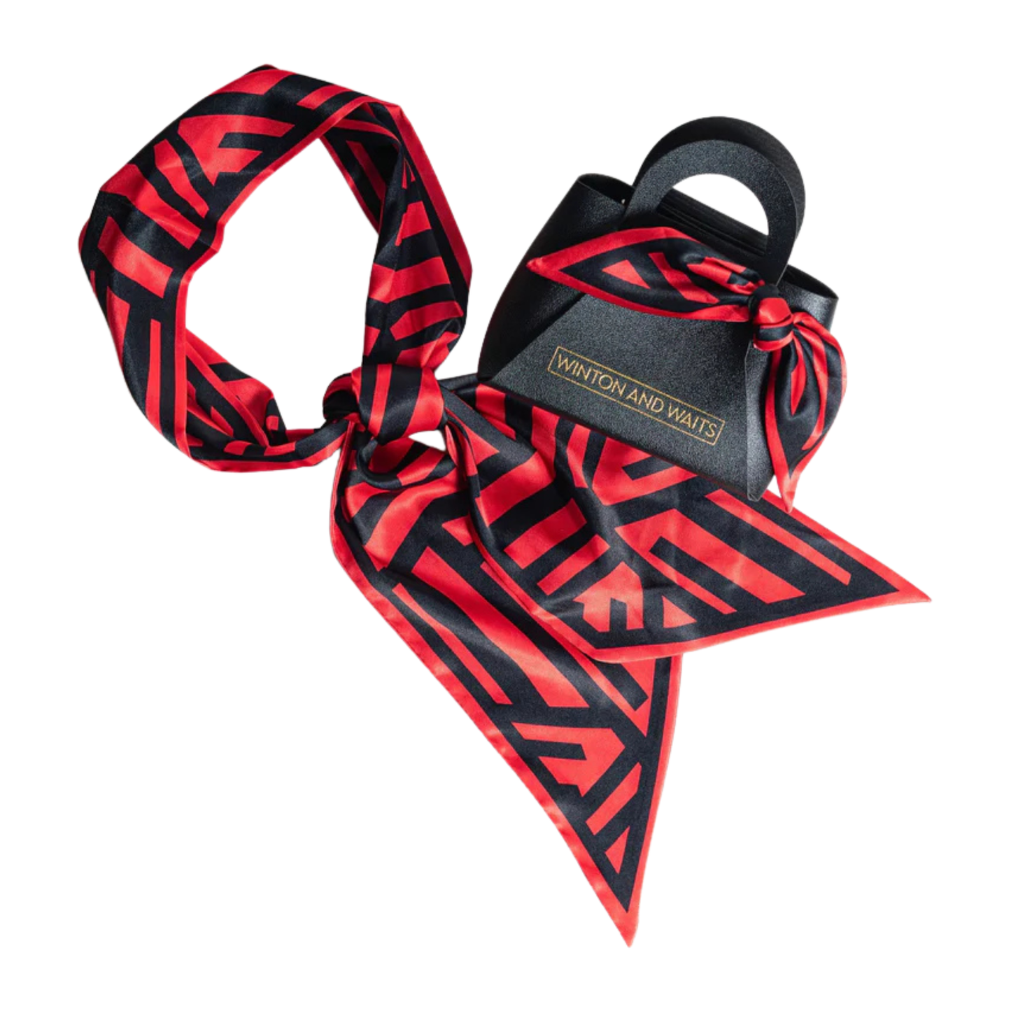 Game Day Scarf Red and Black Scarf Bag