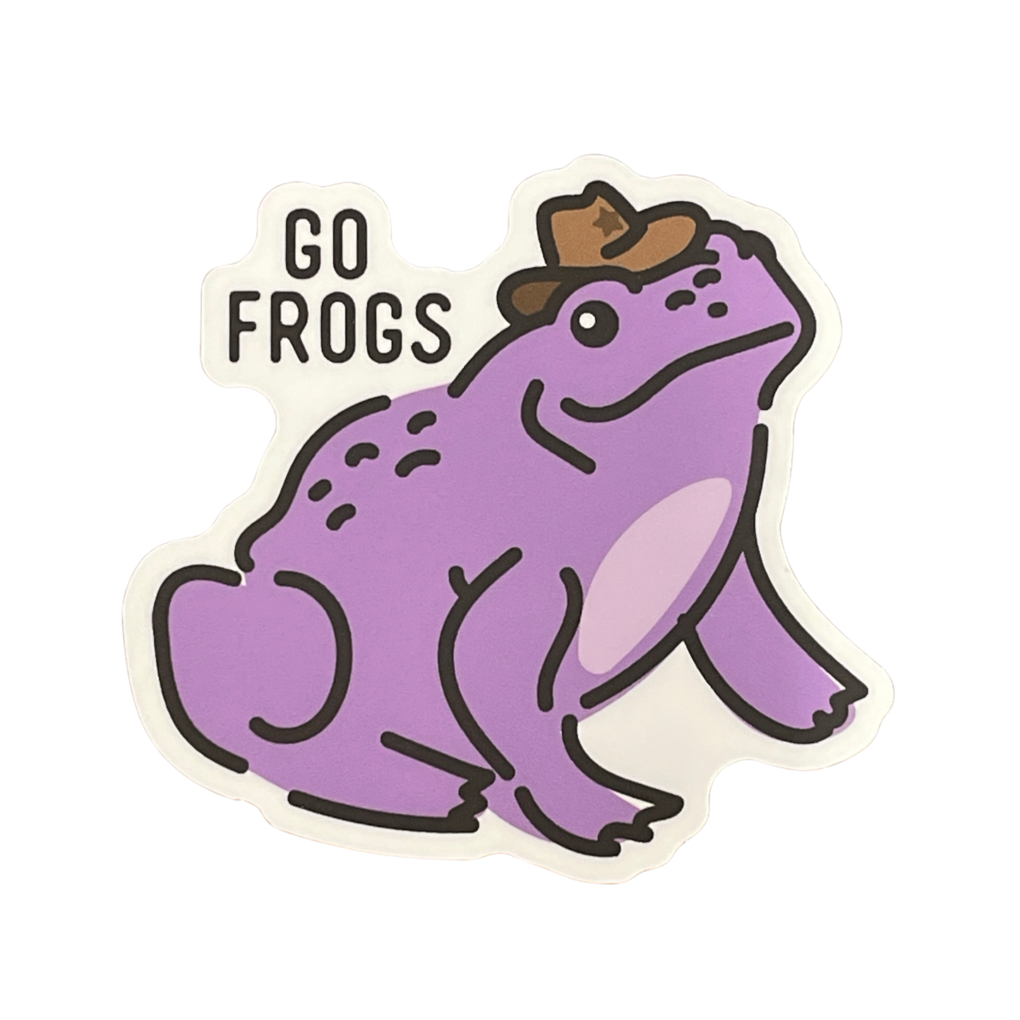Howdy Frog Vinyl Sticker