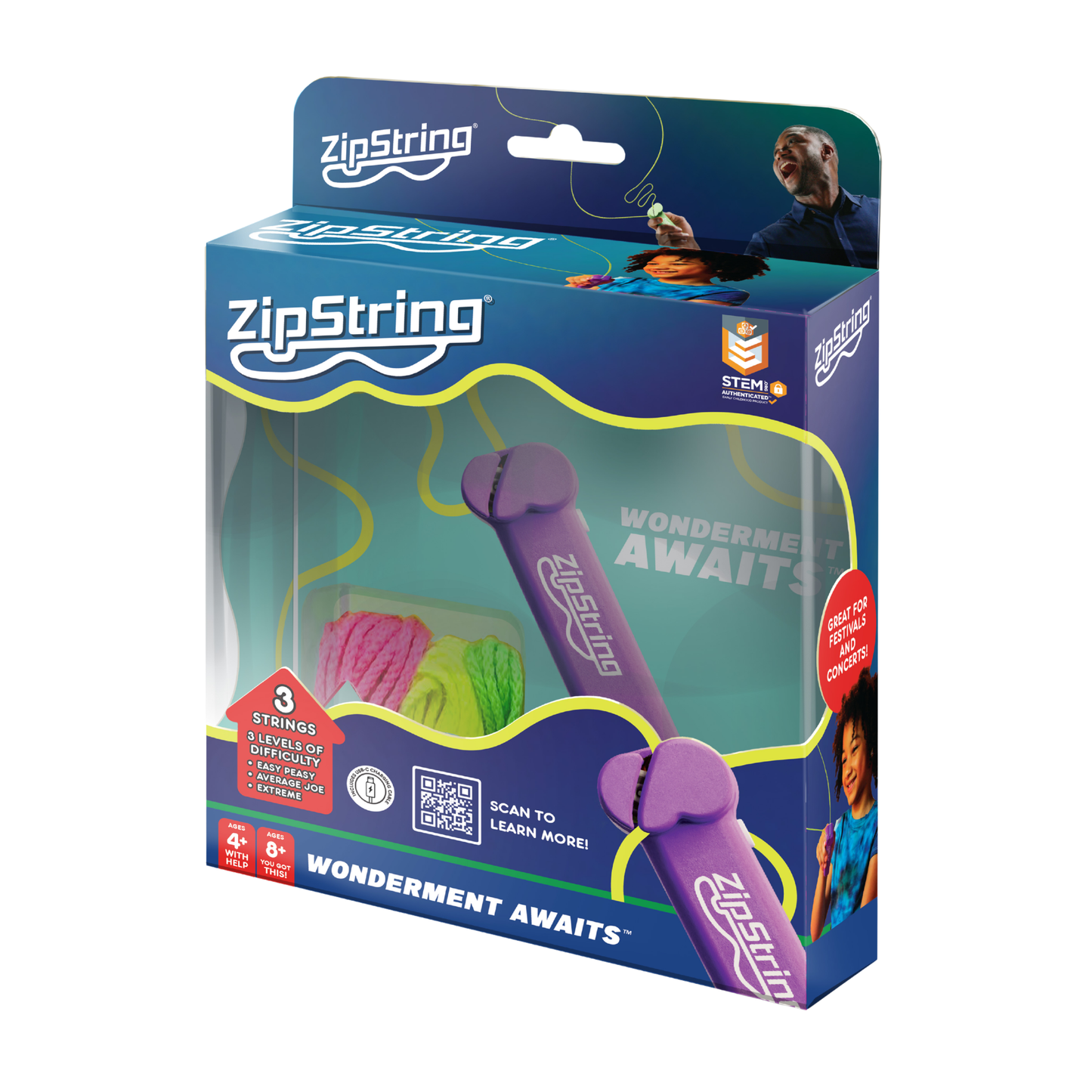 Zip String - Violet