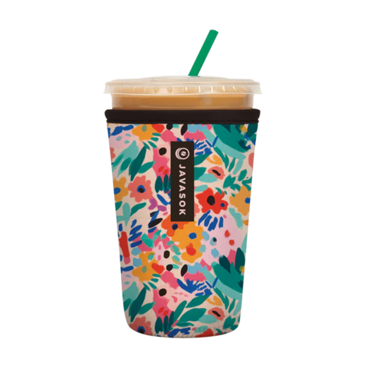 JavaSok Abstract Floral 22-28oz