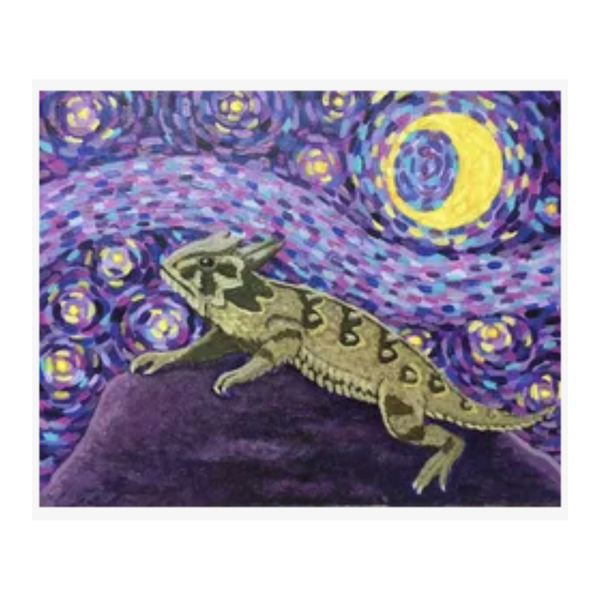 Horned Frog Notecard