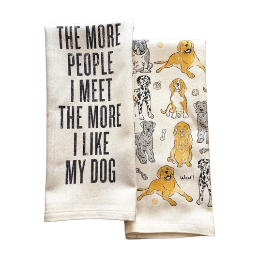 People/Dog Kitchen Towel