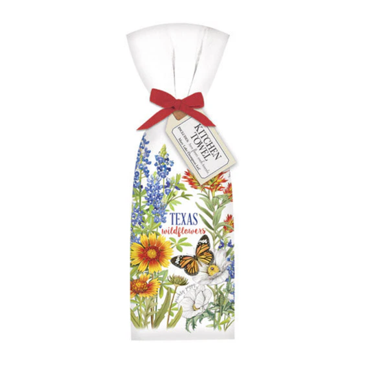 Texas Flower Tea Towel